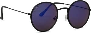 fastrack round sunglasses blue and pink p243pk1f